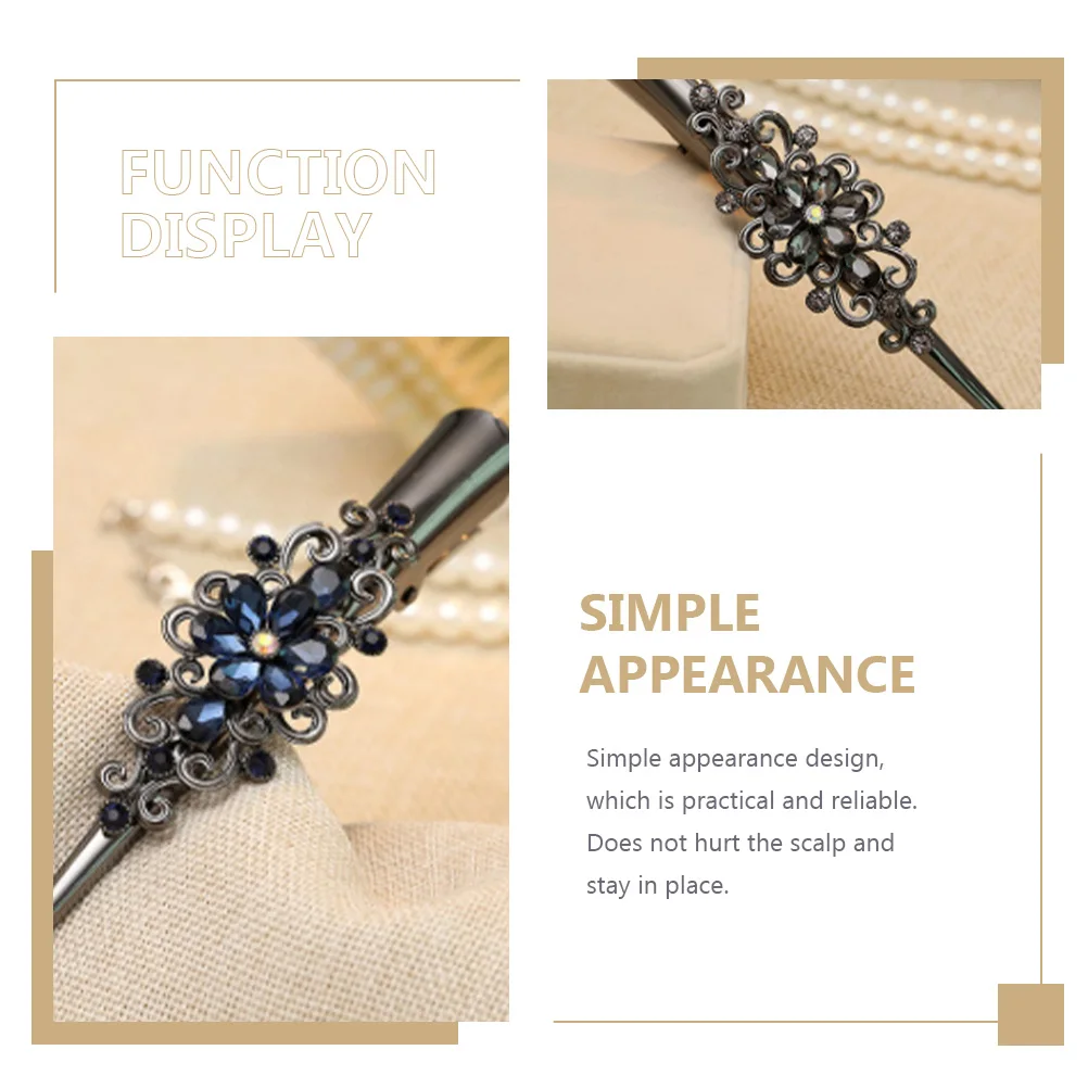 

3pcs Duckbill Hair Clips Rhinestone Alloy Hairdressing Clamps Big Sections Styling Tools Salon Home Use Women Girls Hair