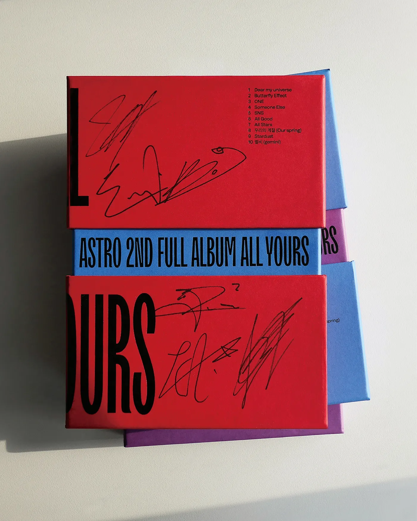 ASTRO 2ND AUTOGRAFADO CD completo de alumínio, K-Pop Todos MEMBROS