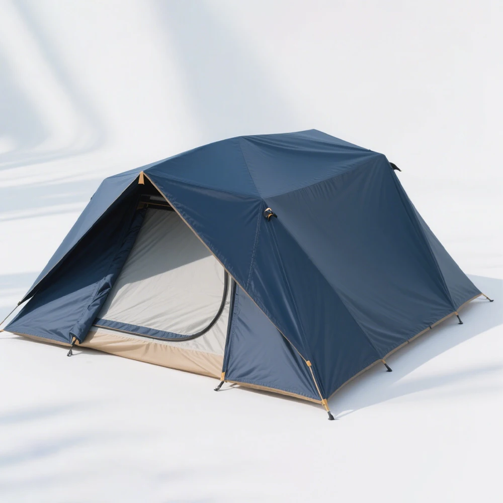 

STLF All-Season Double-Layer UV-Protective Tent Waterproof Polyester Fabric with Aluminum and Fiberglass Poles for Outdoor Campi