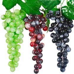 Artificial Fruit Grape Simulated Grape Bunches Lifelike Fake Fruits Plastic Fake Fruit Decorations For Wedding Party Supplies