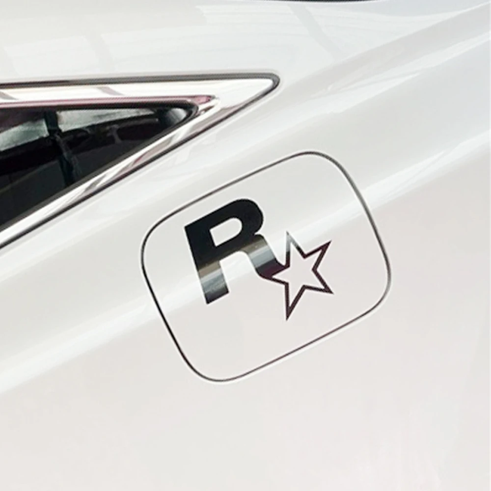 Car Stickers Rockstar Game GTA5 Reflective Decoration For Fuel Tank Cap Windshield Bumper Trunk Motorcycle Laptop Phone 13*13cm