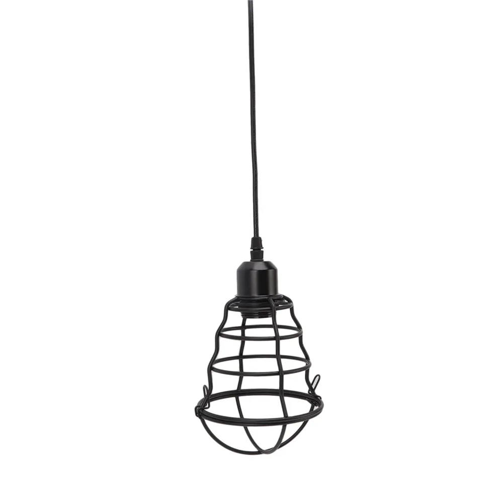 Simple Iron Retro Industrial Chandeliers E27 E26 Holder 110‑220V Iron Ceiling Lights Ceiling Pendant Light Living Room