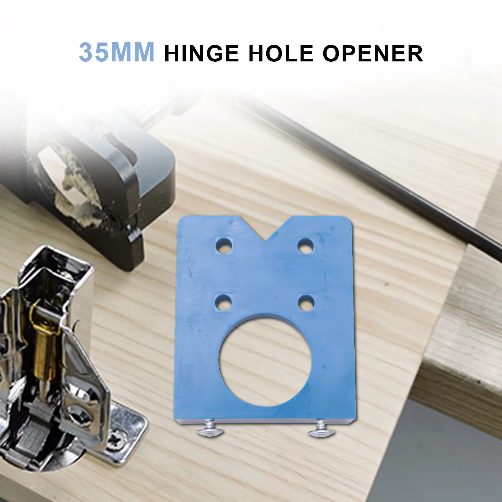 Drill Bits Set for Hinge with Concealed Hinge Boring Jig 2Pcs Wood Cutter Carpenter Woodworking Diy Tools