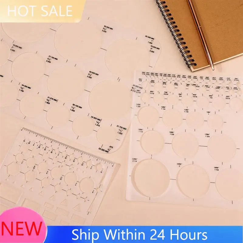 

2025 Trend3pcs Circle Templates For Drafting Flexible Circle Stencils With Geometric Shapes 6 Sizes Plastic Measuring Rulers