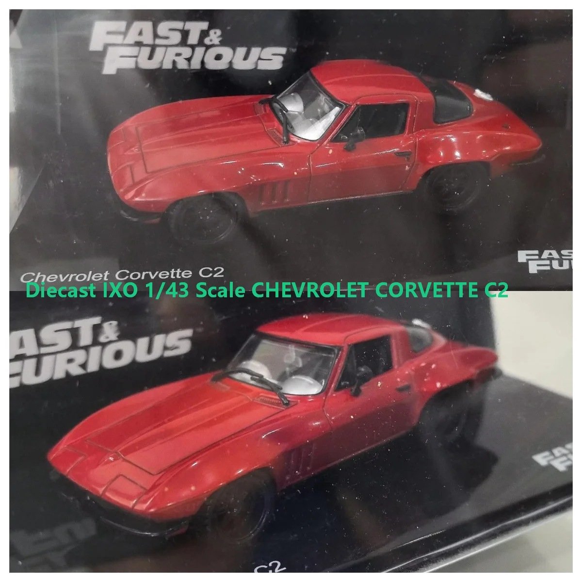 Diecast IXO 1/43 Scale CHEVROLET CORVETTE C2 Movie Car 24 Alloy Car Model