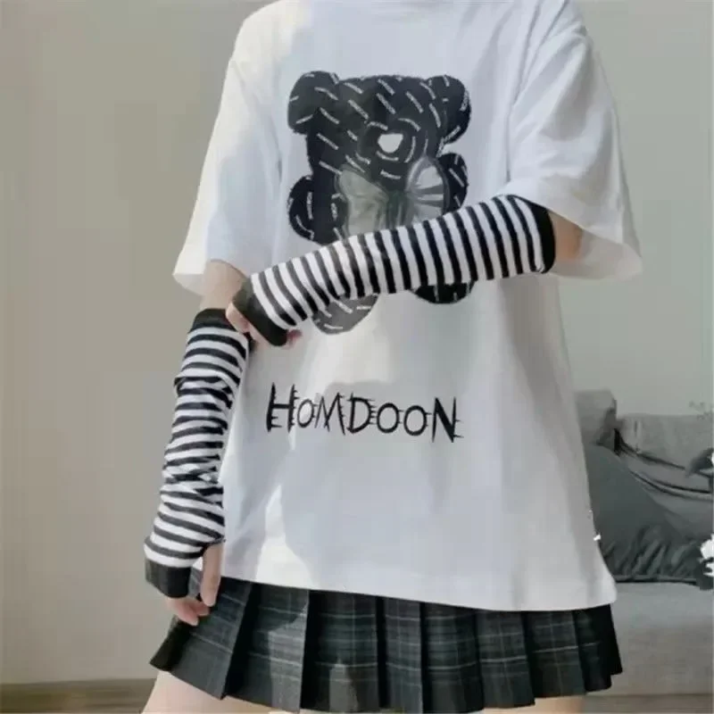 Anime Gloves Cosplay Darkly Ninja Mitten Oversleeve Man Women Fashion Sun Block Keep Warm Cuff Lolita Fingerless Arm Warmers