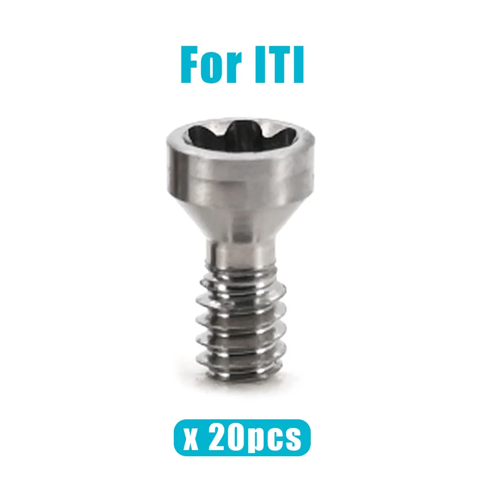 20Pcs Dental Lab Implant Bridge Screws Healing Abutment Assorted Sizes Premium Replacement Components for Oral Restoration