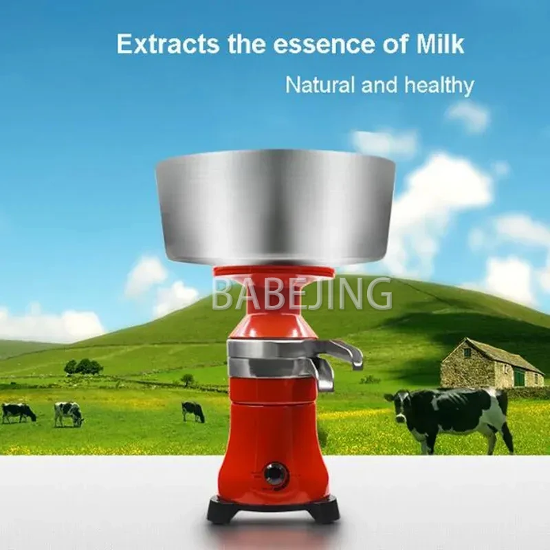 

BABEJING Household Small Milk Separator, Electric Fresh Milk Centrifugal Skimmer, Commercial Dairy Product Equipment