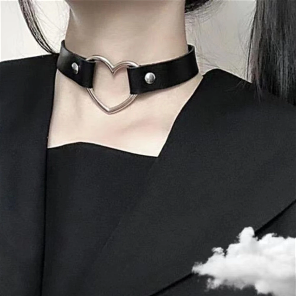 1 قطعة سلسلة الترقوة الجلدية السوداء طوق خمر رقيقة بولي Choker المختنق قلادة للنساء جديد القوطي الحسية مجوهرات للنساء هدية