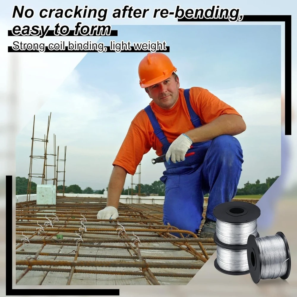 0.8 مللي متر قطر حديد التسليح التعادل سلك لفائف 5 لفة المضادة للأكسدة أداة صناعية طول 110 متر لتغليف المنتجات الحرف اليدوية