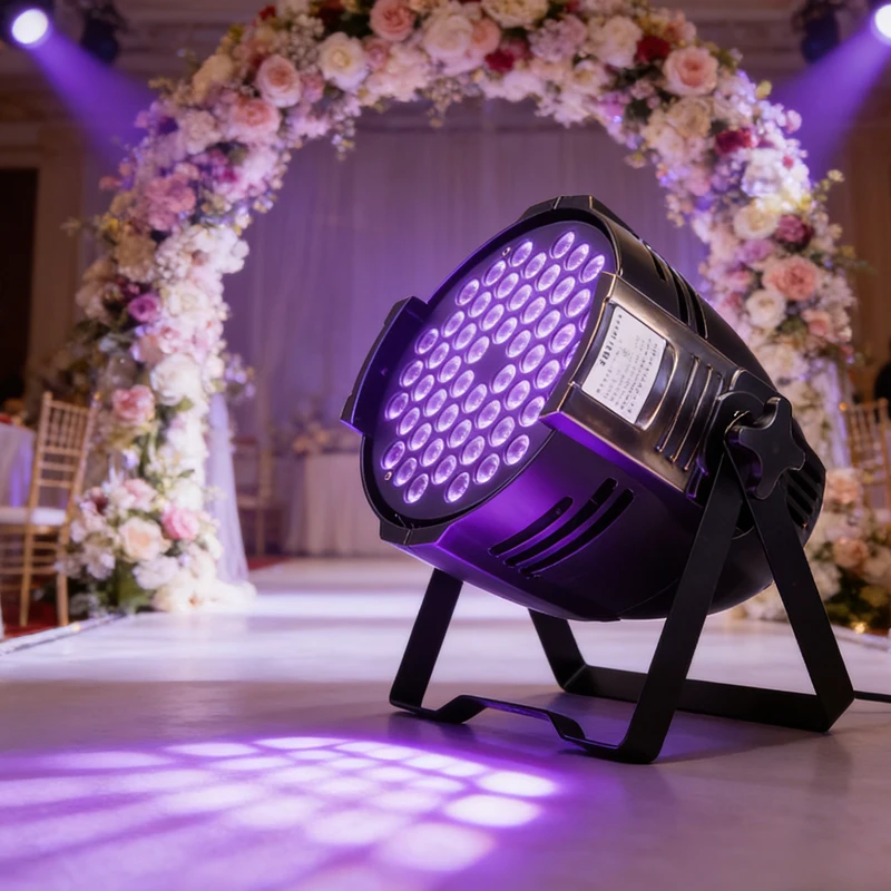 

54 LED Stage Lights Par Lights Sound Activated DMX Remote Control DJ Stage Lighting Uplights for Wedding Party Events Lighting