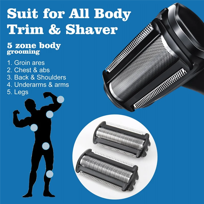 AT28-Shaver Head For  BG2000/40,BG5025, BG7030, BG7040, BG2030, BG2040 Wet Dry Use Foil Heads