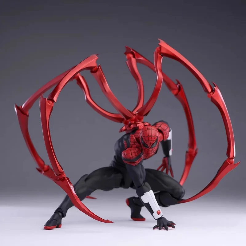 

MESS TOYS Ultimate Spider-Man Articulated Action Figure Collectible Model With Mechanical Spider Claws For Marvel Collectors