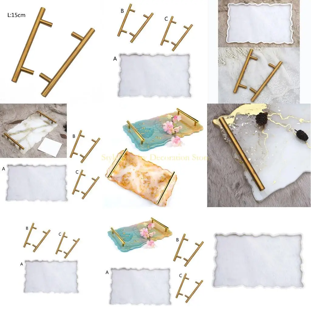 

D46E Rectangle Tray Molds Silicone Mold Epoxy Resin Casting Molds