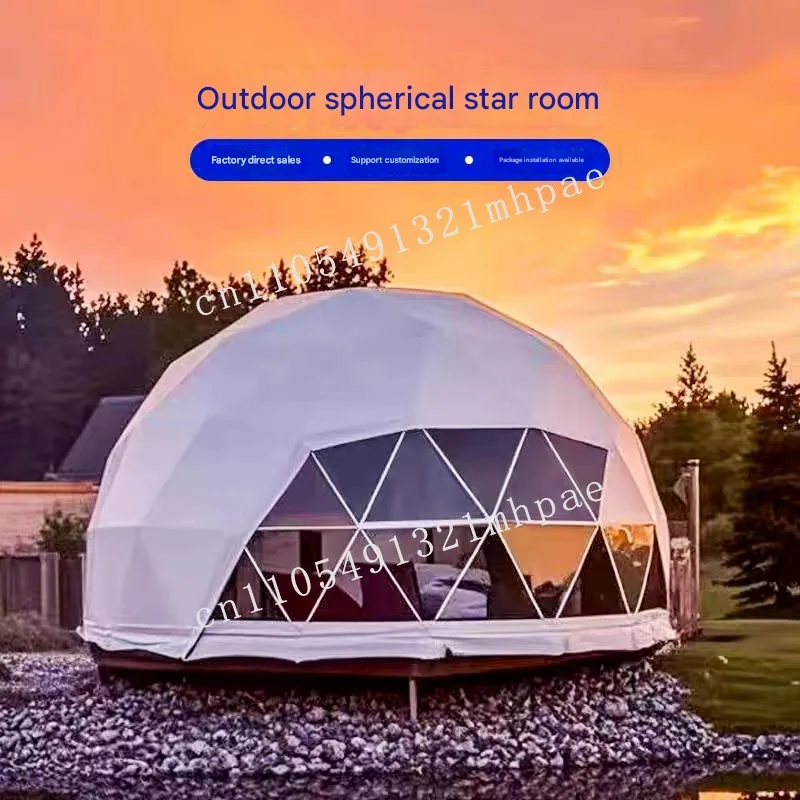 

New Arrivals PVC Fabric Luxury Dome House Tent Glamping Garden Igloo