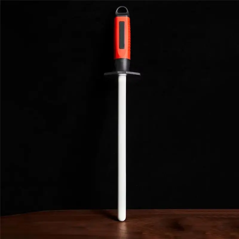 J1UL1N Professional Kitchen Tool 10Inch Rod Sharpener Steel Sharpener Quickly Sharpening System