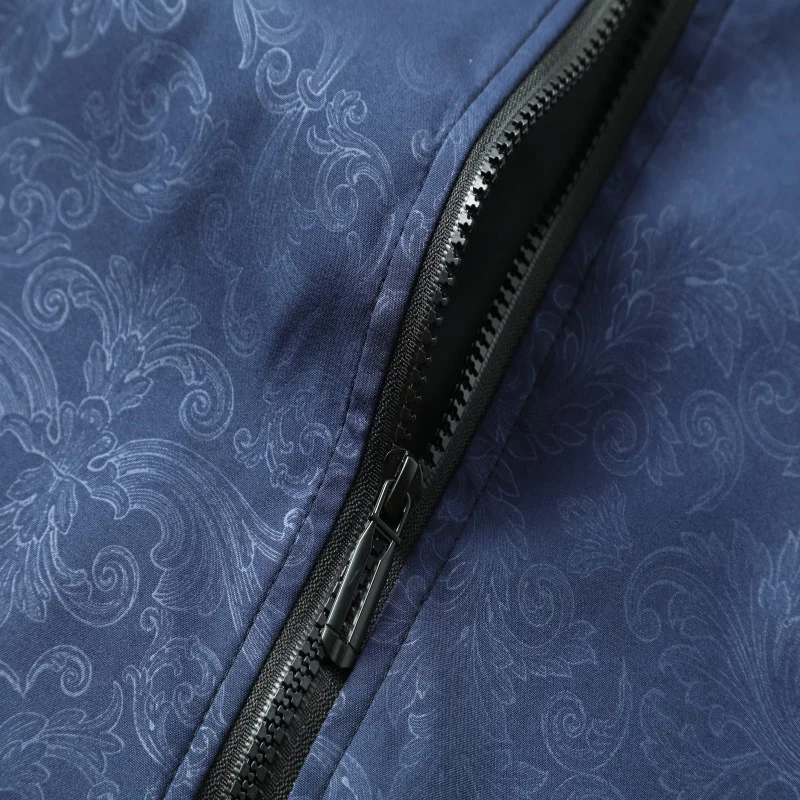 الربيع والخريف الرجال الصيد في الهواء الطلق عادية يندبروف تنفس العصرية المطبوعة سترة مريحة معطف عصري متعدد الاستخدامات #6