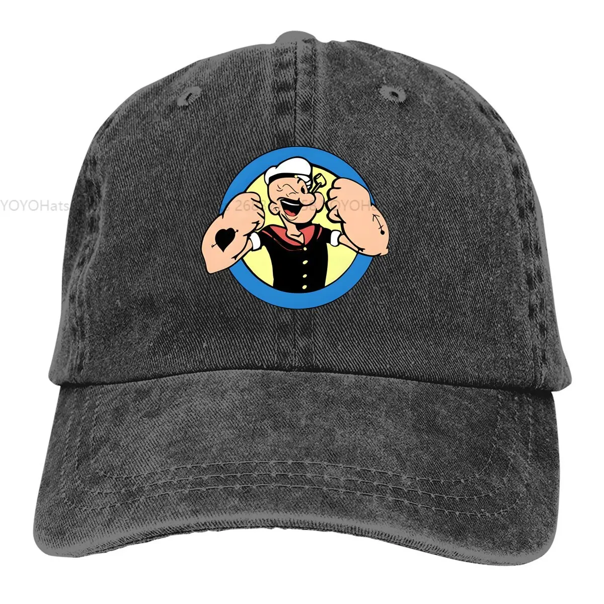 The Sailor Man Baseball Caps Peaked Cap Popeyes The Sailor Sun Shade Hats for Men