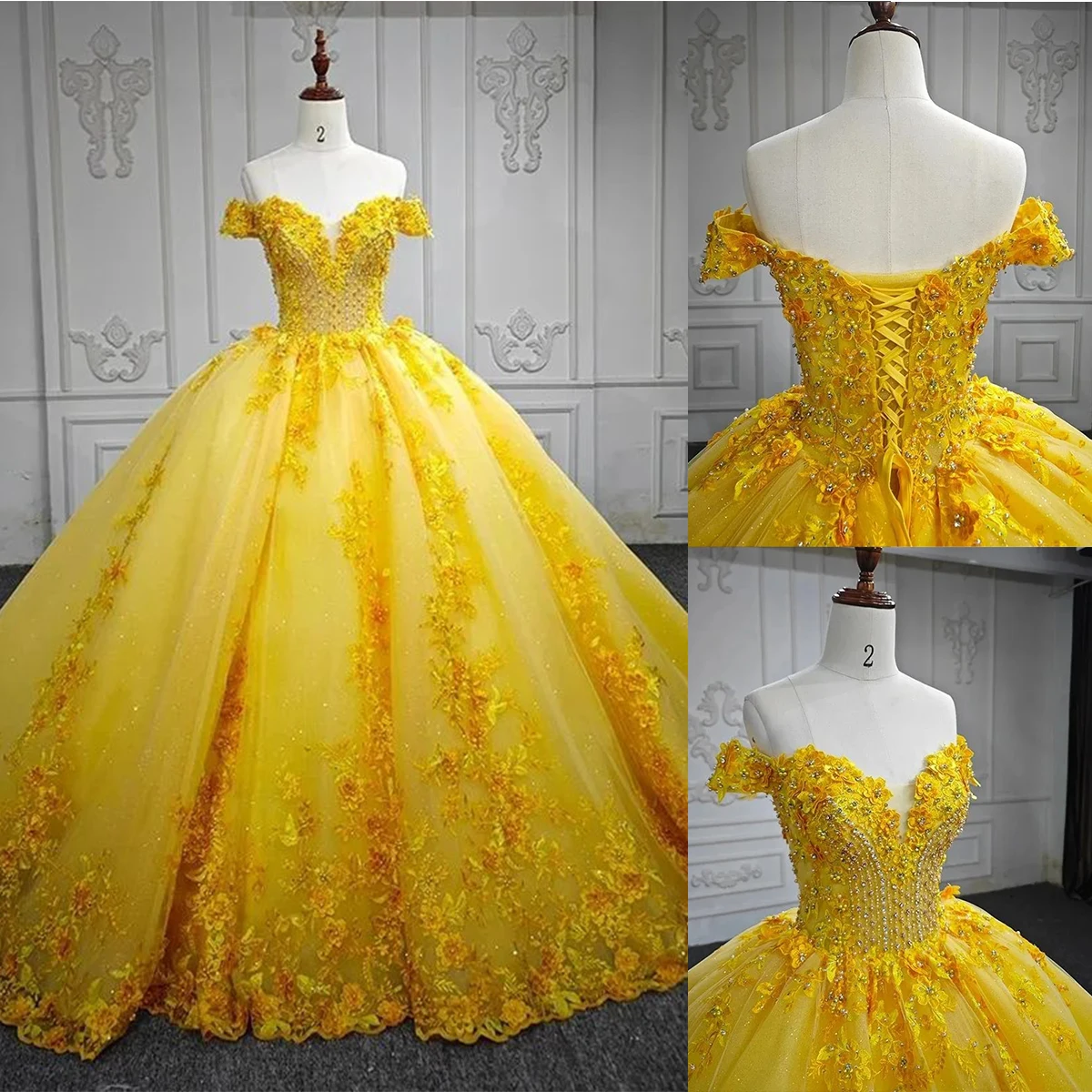 

Элегантное милое платье для женщин, бальное платье с аппликацией из хрустальных бусин и открытыми плечами, на шнуровке, для езды на велосипеде, на заказ