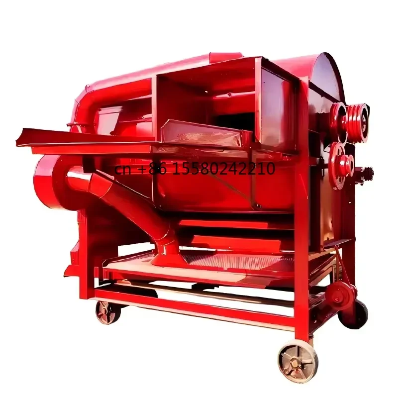 2026 hot Automatic Grain Thresher Machine Model 125 for Rice Wheat Millet Sorghum Soybean Farm Use High Efficiency Feeding