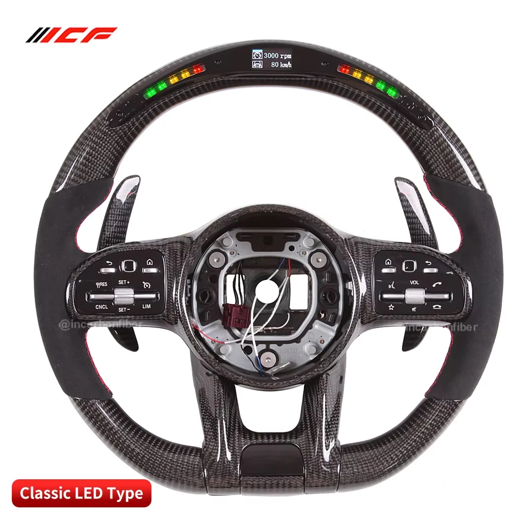 

ICF Carbon Fiber Steering Wheel for AMG 2020 Galaxy Pro LED Electronic Data Display Screen