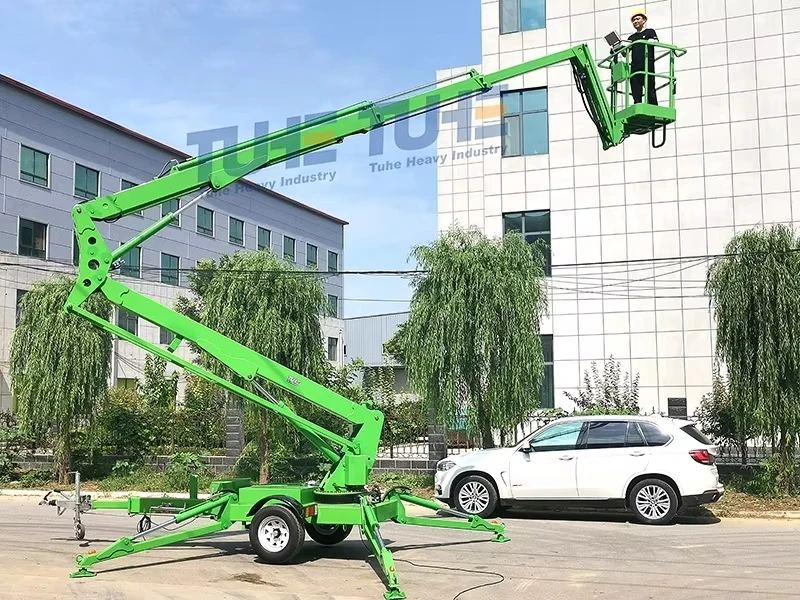 FOR 10~22m AC DC Diesel Towable Articulating Boom Lift Articulated Boom Lift