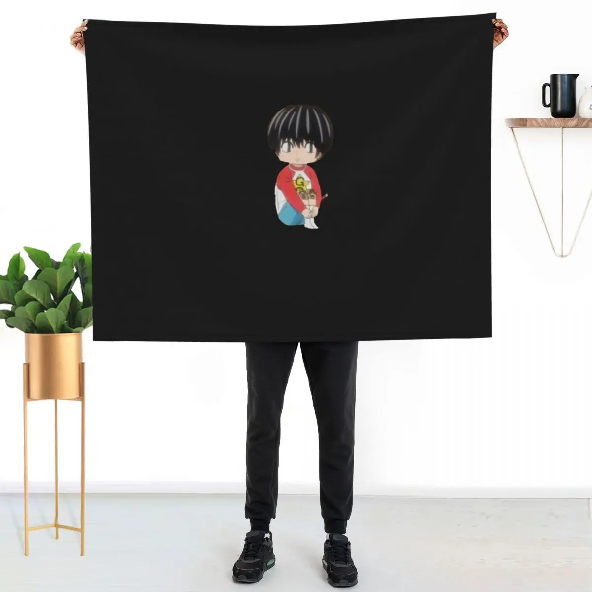 

Kotaro lives Alone Throw Blanket Men's Soft Warm Throw Blanket for Couch