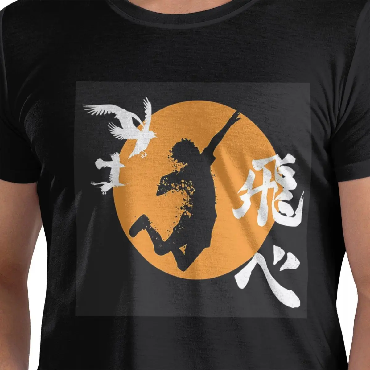 

Haikyuu Karasuno Fly High Manga Anime 100% Cotton T-Shirt Men's Fashion T Shirts Men Round Neck Short Sleeve S-6XL