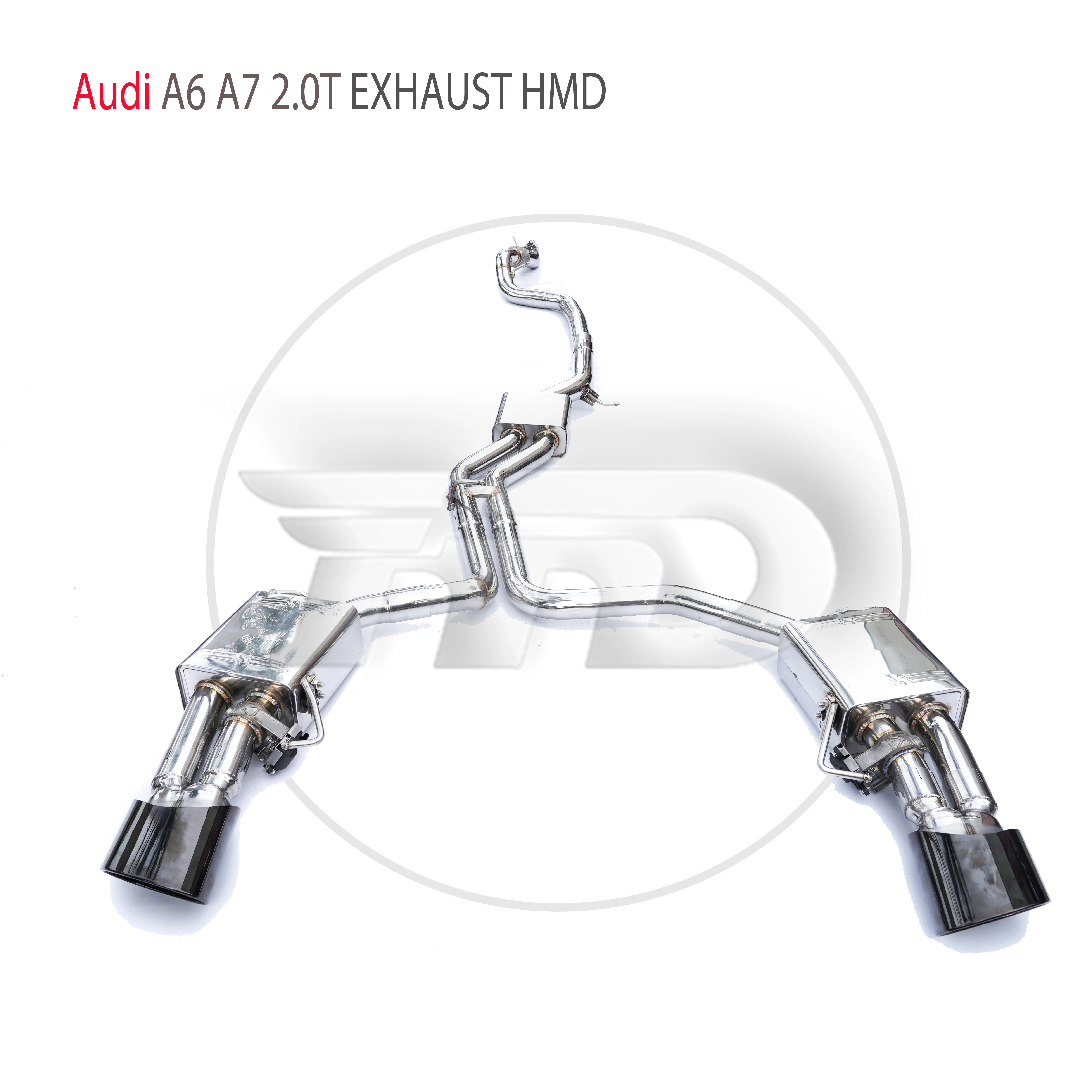 

HMD Stainless Steel Exhaust System Performance Catback for Audi A6 A7 C8 2.0T Auto Accesorios Electronic Valve Muffler