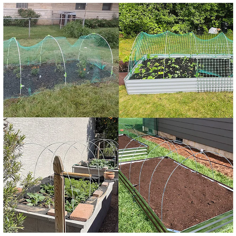 

1 set 1 Set Greenhouse Hoops Row Tunnel Grow Support Long Plant Cover Rack Frost Protection Garden Arch Frame Gardening Tunnels