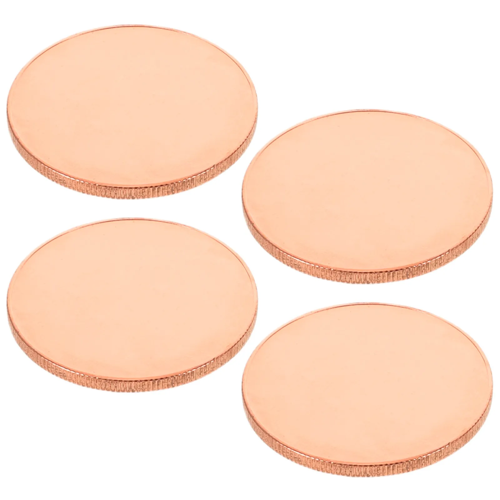 

4Pcs Engraving Blanks Coins 44Mm Solid Iron Round Blank Metal Coins for Laser Engraving DIY Commemorative Token