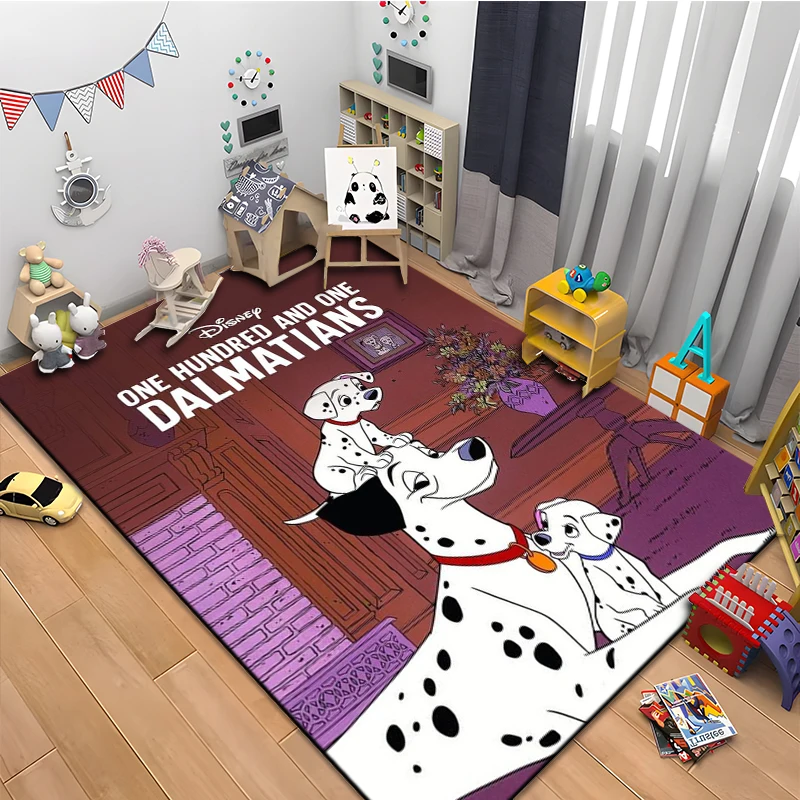 Disney 101 Dalmatians Cartoon Large Area Rugs 3D Carpets for Home Living Room Kitchen Bedroom Sofa Doormat Kids Floor Mats Decor