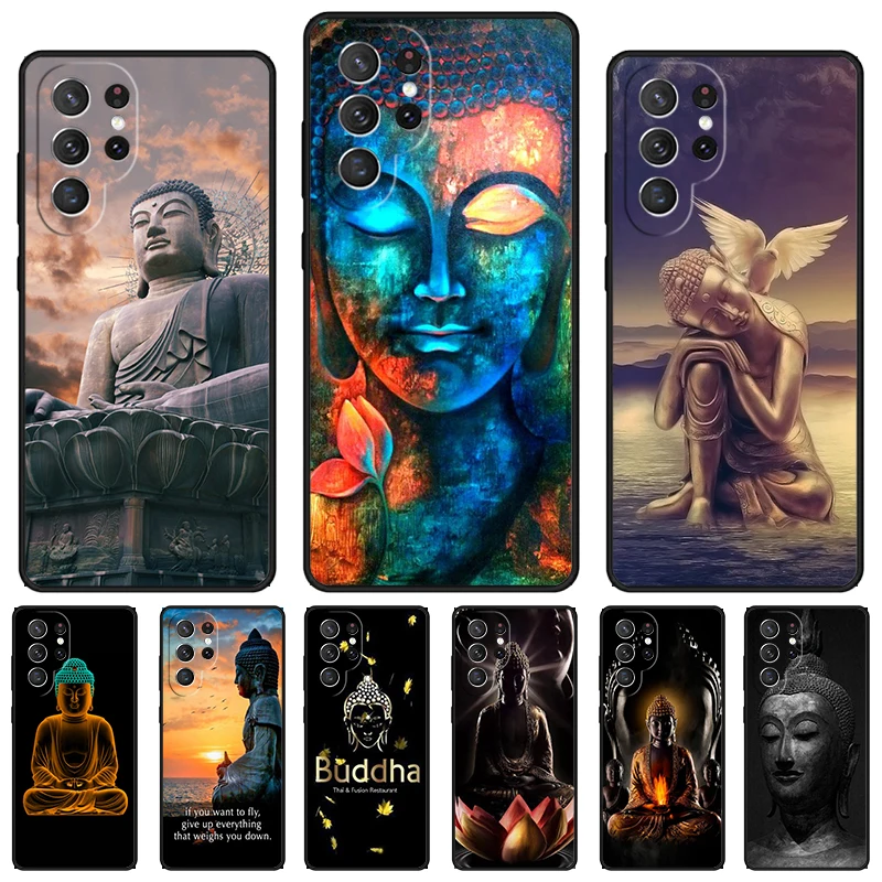 Buddha budha life phone case For Samsung Galaxy S24 S25 S23 S22 Ultra Note 10 20 Plus S20 S21 FE Cover