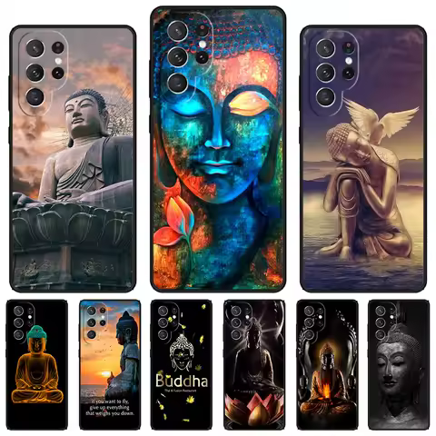 Buddha budha life phone case For Samsung Galaxy S24 S23 S22 Ultra Note 10 20 Plus S8 S9 S10 S20 S21 FE Cover