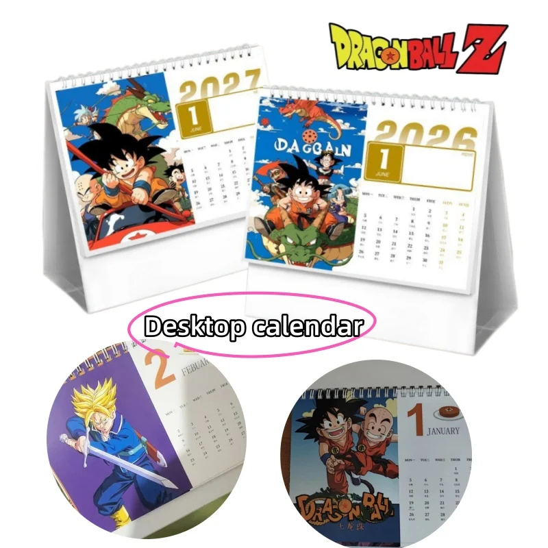 

New Dragon Ball Son Goku High Color Value Creative Personality Exquisite Calendar Animation Cartoon Dormitory Desktop Decoration