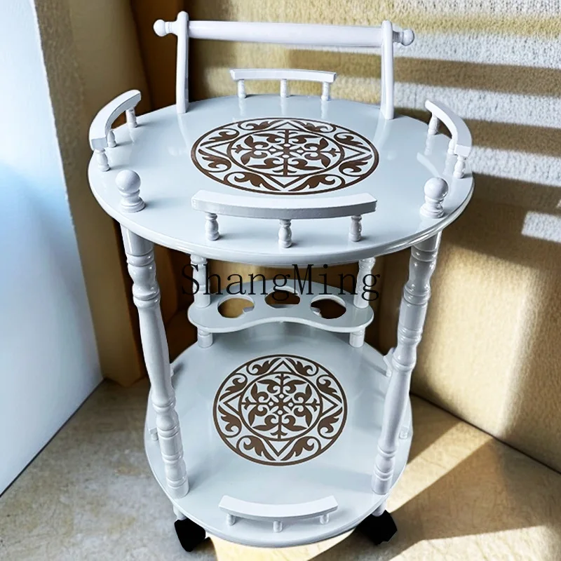 ZYY exquisite high-end good-looking new Chinese food cart wine cake cart ethnic style exquisite pattern, household
