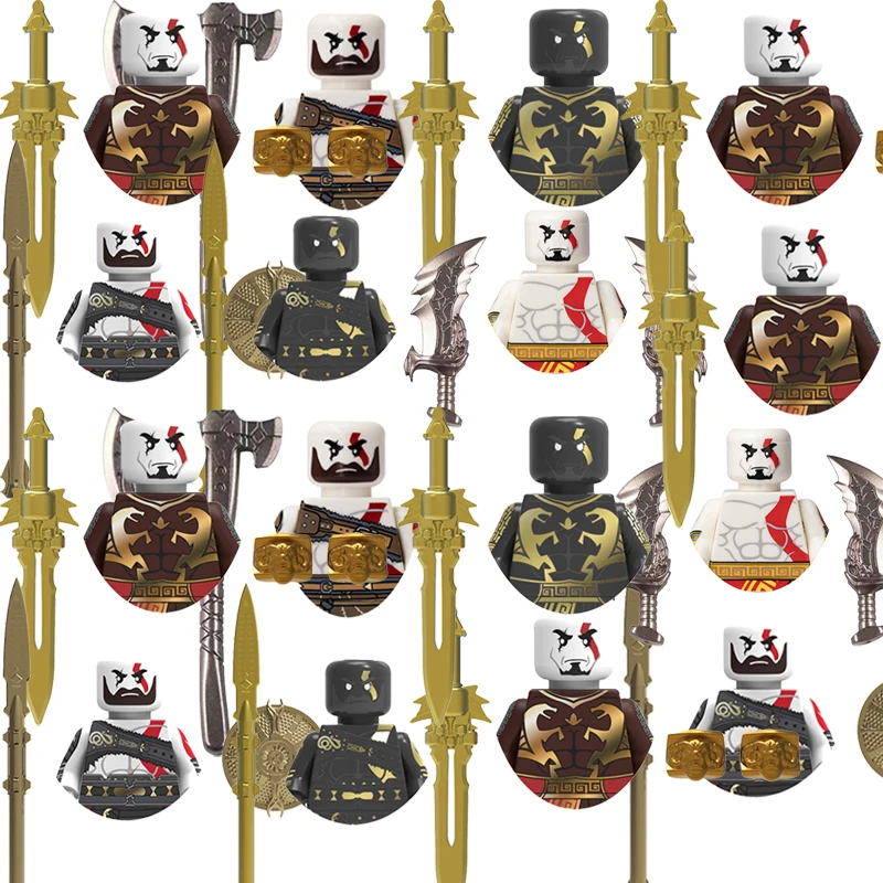 

God Of War Кратос Кирпичи Для Игрушек Подарки Мини Фигурки Детские Строительные Блоки Для Вечеринки Подарки