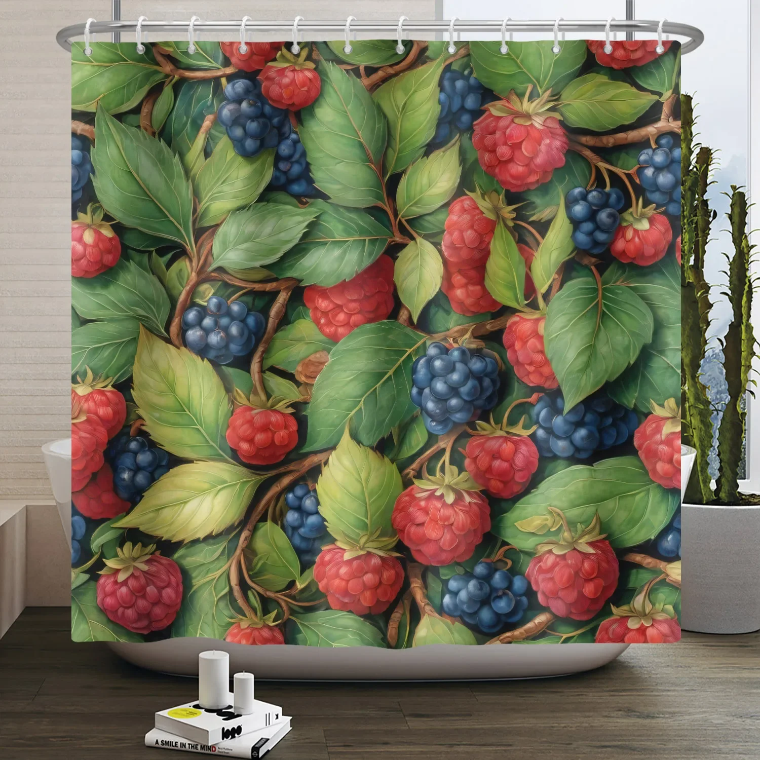 

Личи Фруктовая ферма Занавеска для душа для ванной комнаты Водонепроницаемая современная занавеска для ванны с фруктами и листьями Декор занавески для душа с подвесными крючками