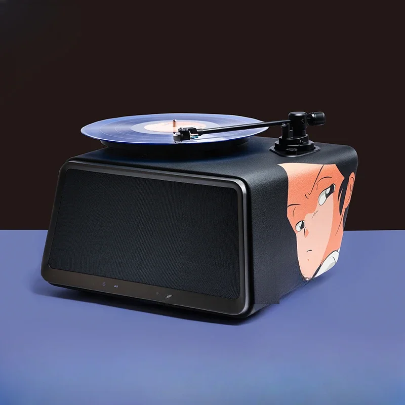 Vinyl record player, phonograph, bluetooth speaker.