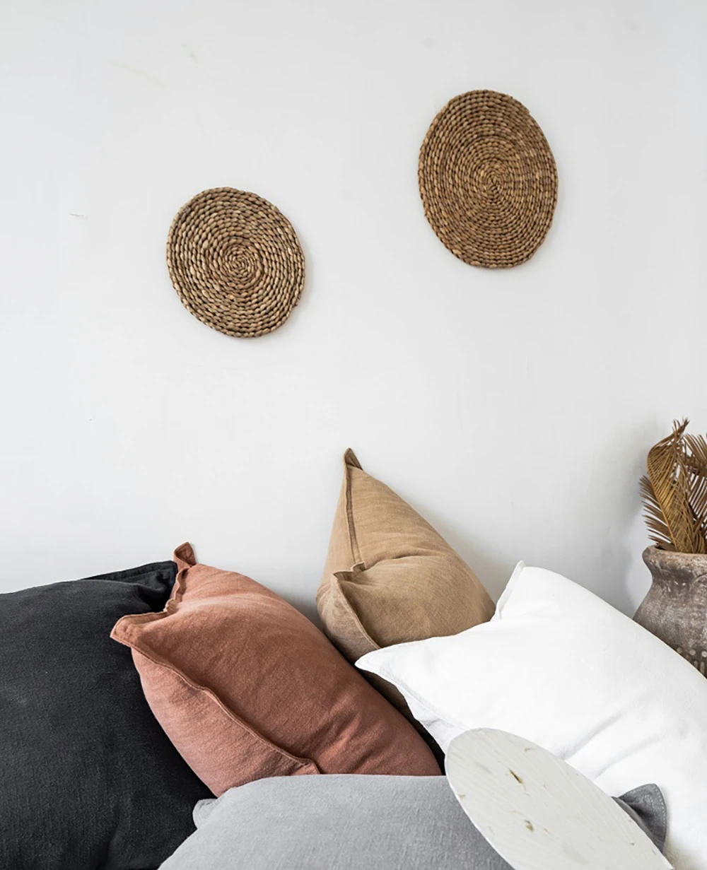 Einfarbig Kissenbezug Baumwolle Leinen Sofa Taille Kissenbezug Wohnzimmer Bett Stuhl Wohnkultur Ohne Kern Kissenbezug Waschbar – Detail 5