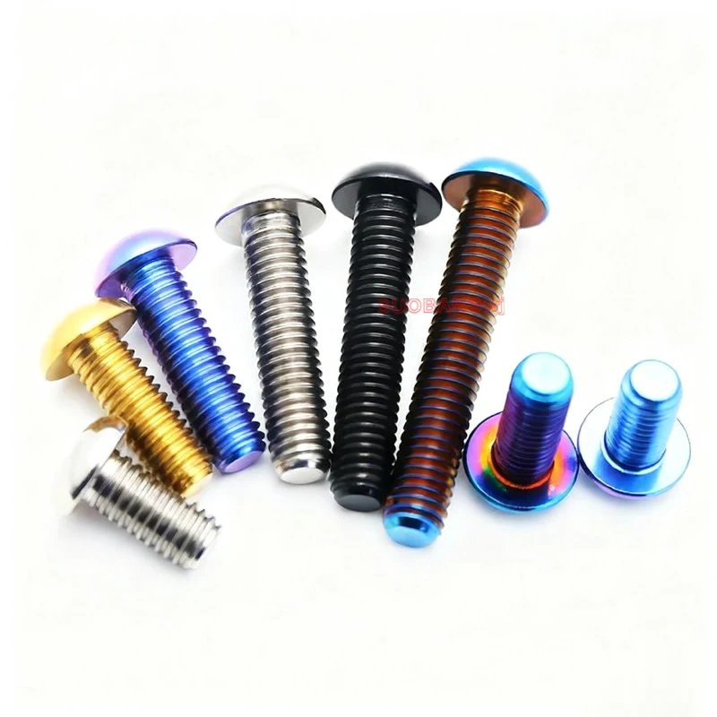 TC4 Titanium Alloy Semi-Round Head Torx Screw for Car Modification High Strength Lightweight M4 M5 M6 M8 Sizes