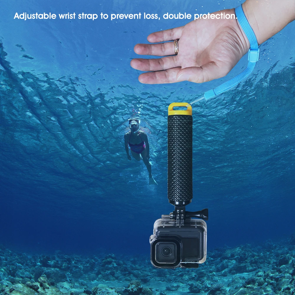 Wholesale Floating Hand Grip for Go Pro Hero 11 10 9 8 7 6 5 4 Black Waterproof Water Sport for DJI Action Insta360 Yi 4K GoPro