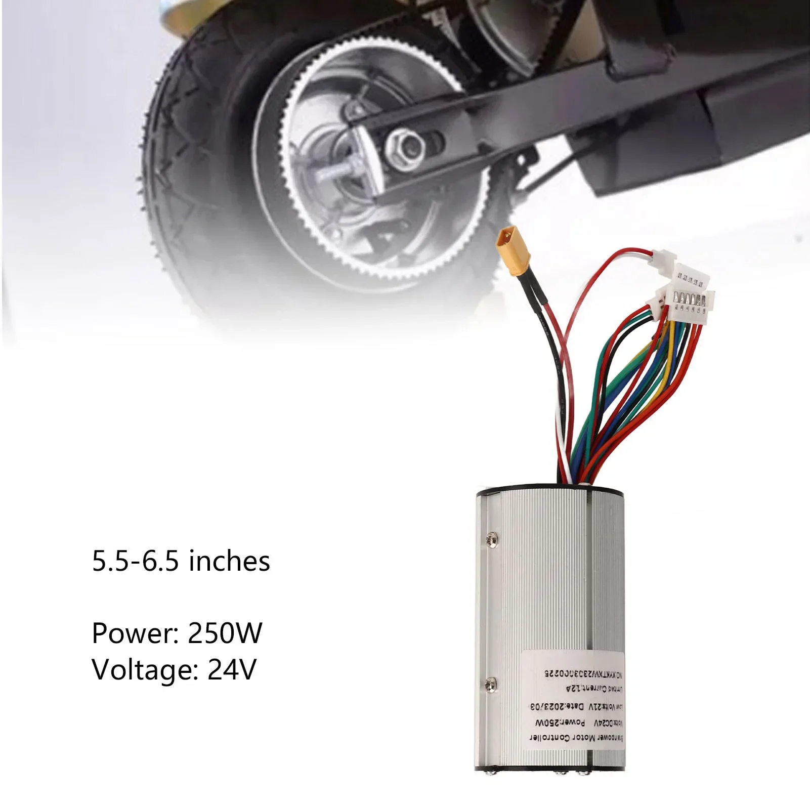 5.5‑6.5 Inch 24V 250W Electric Scooter Controller Motor Speed Controller For Small Electric Scooter 6 Pin