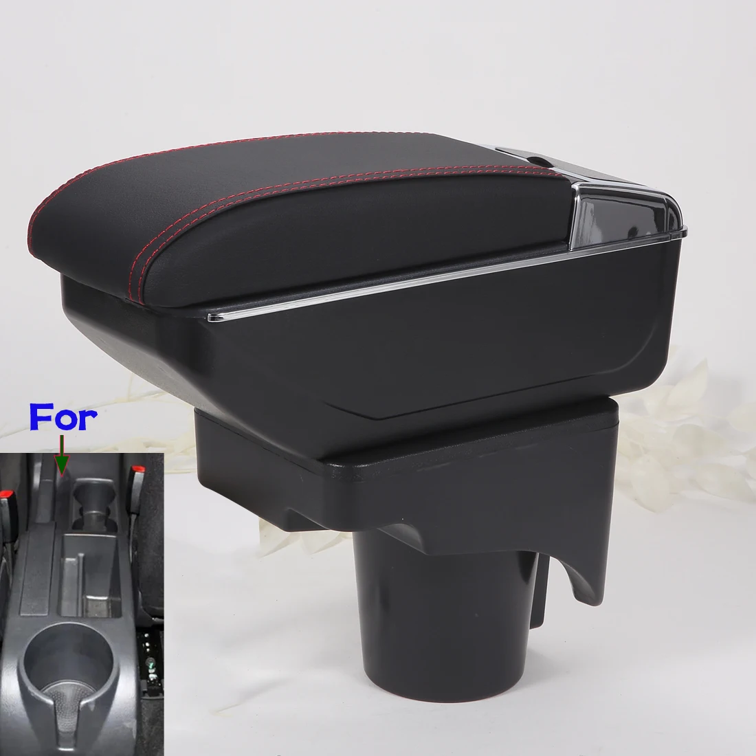 For Volkswagen Golf 6 Armrest Box For VW Golf 6 Golf 5 Mk6 MK5 Jetta 5 Car Armrest For VW Sagitar Storage Box Interior details