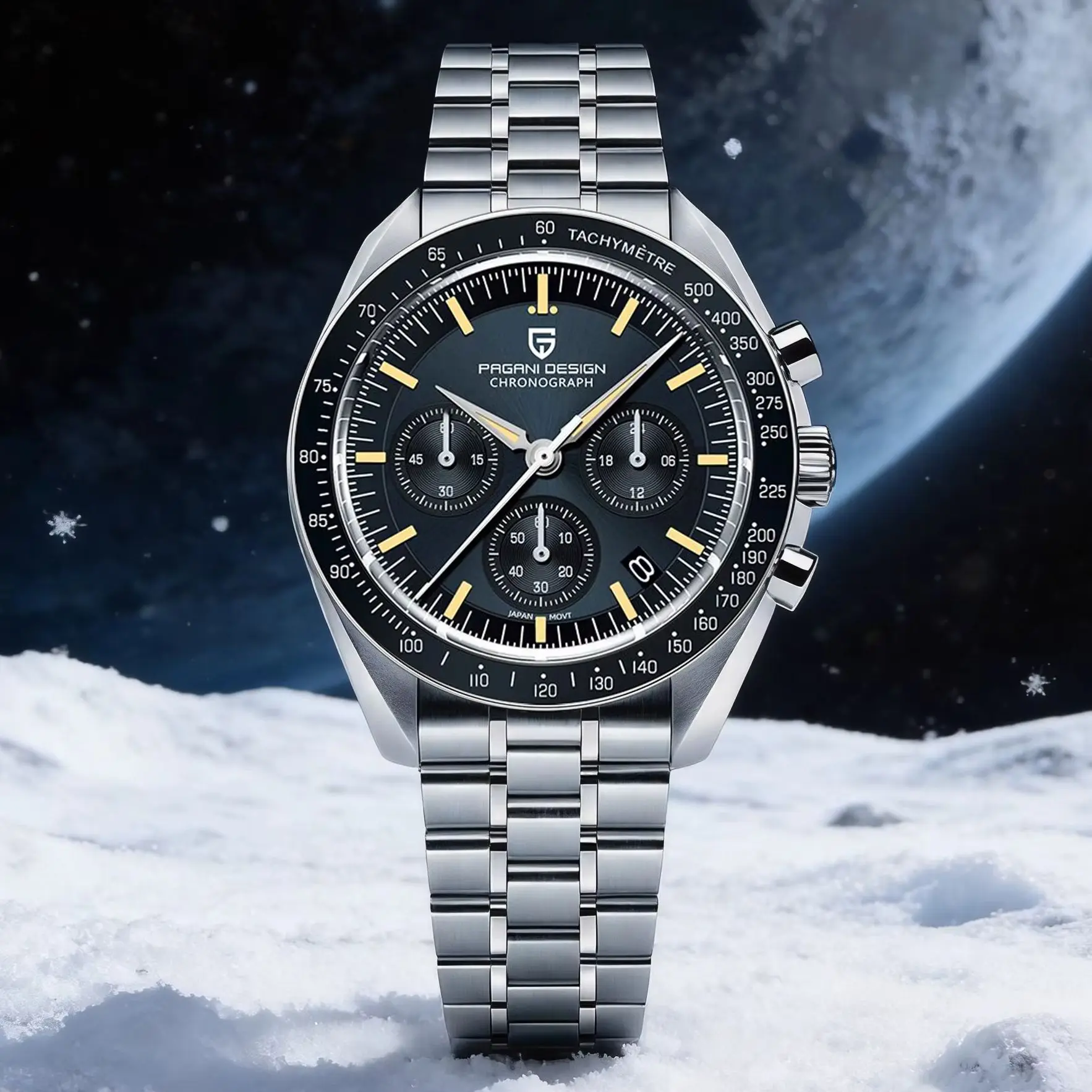 PAGANI DESIGN PD1701 Tribute to CK2998 Moon Watch Retro Quartz Watch For Men AR Sapphire crystal Sport Chronograph Man 2026 New