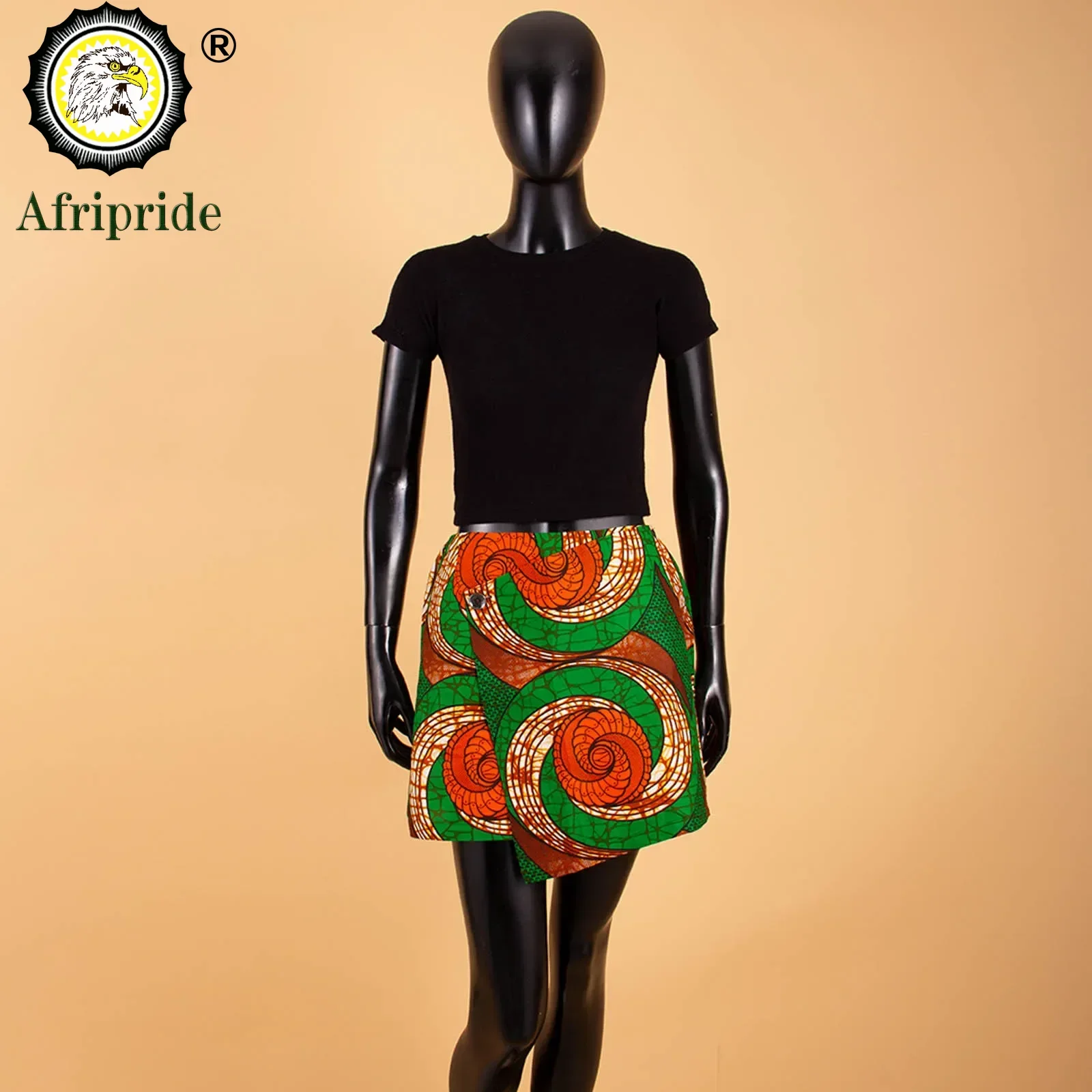 African Print Short Mini Skirts Women Summer Ruffle High Waist Skirt Ladies Streetwear Slim Bottoms African Clothes S2127006