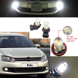 2pcs LED Car Light Bulb For VW Polo Vento Sedan Saloon 2011 2012 2013 2014 2015 2016 New LED Fog Light Fog Lamp Bulbs no canbus