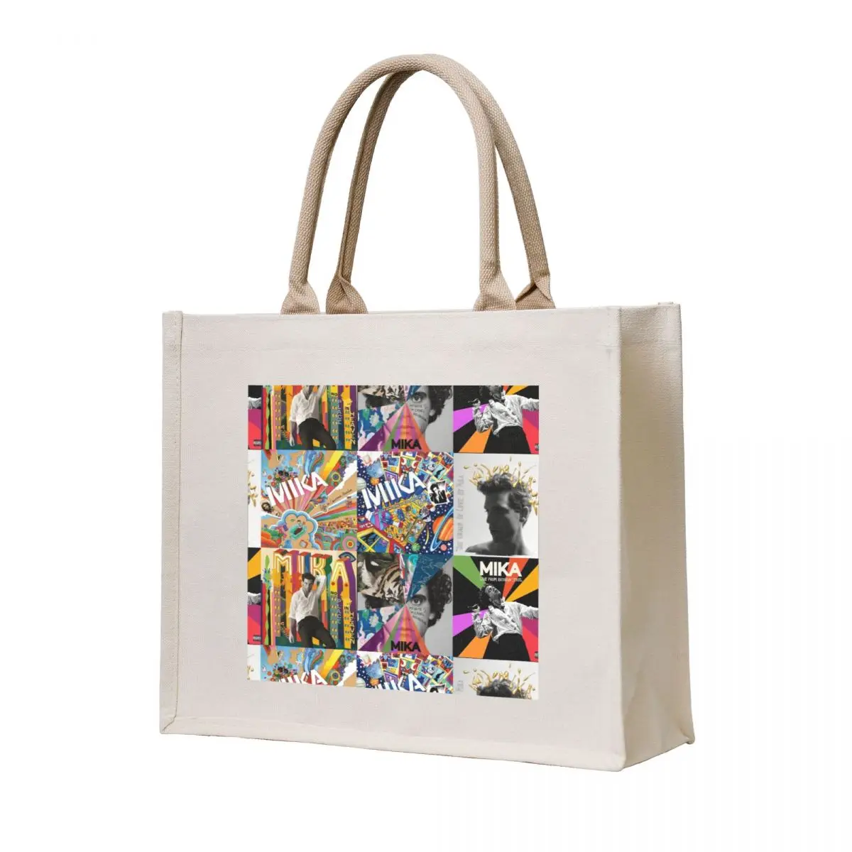 

mika discography Tote Bag large tote bag shopper bag women canvas shopping bags foldable Canvas for women