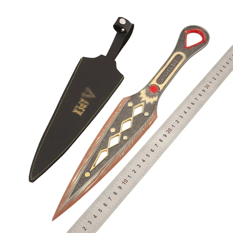 JX TOY APEX el amanecer de la esperanza Kunai con funda modelo de Metal cuchillos de adiestramiento al aire libre seguridad Cosplay Prop espada cuchillos Juguetes