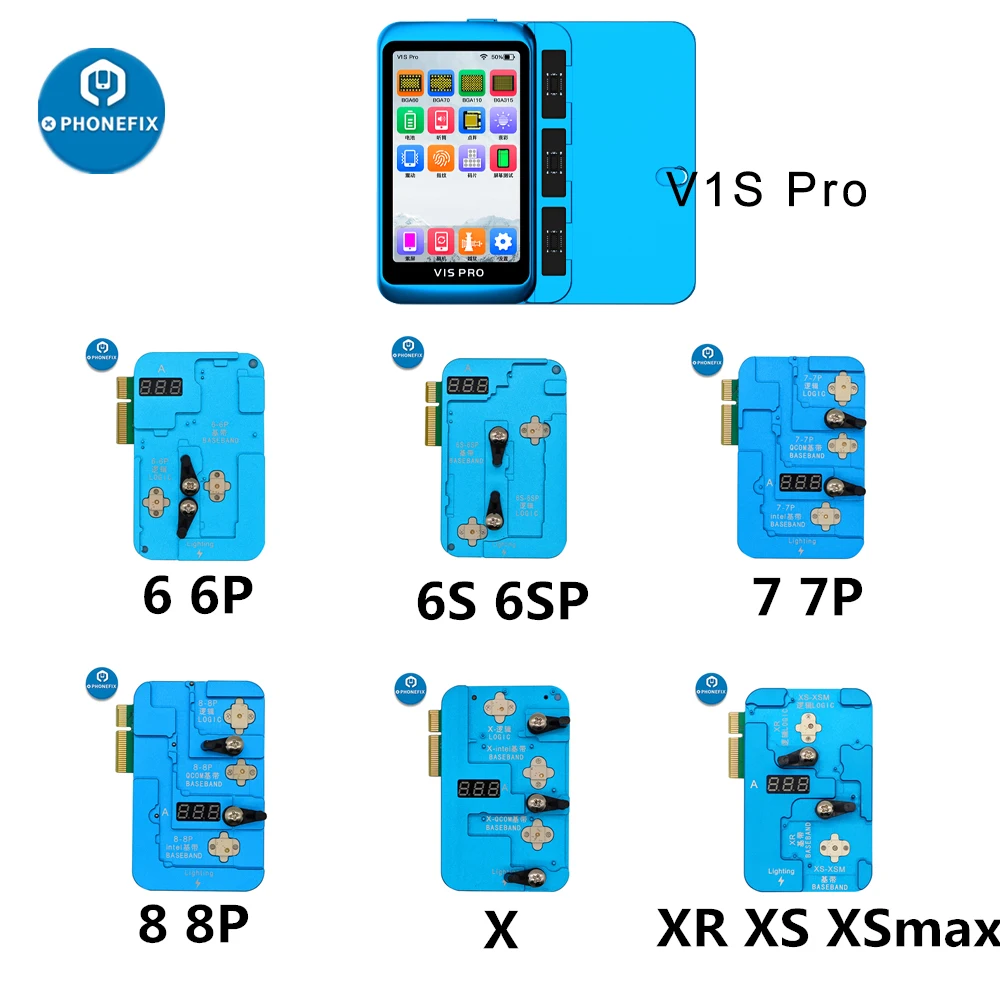 JC V1S PRO Logic Baseband EEPROM IC Read Write Module Non-removal Programmer for IPhone 6-XSMax 11 12 Pro Max Error Repair Tool